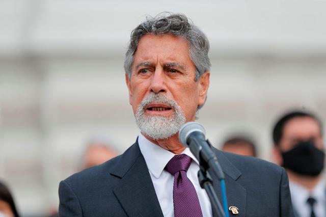 Sagasti is elected as the chairman of the Peruvian Congress to take over as the presidency