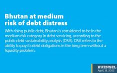 Bhutan at medium risk of debt distress