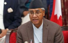 President revises appointment notice, PM Deuba takes oath of office