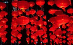 Red lanterns add ambience to New Year festivities