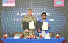 Montana National Guard State Partnership Program agreement signed between Maldives, US