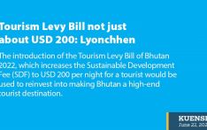 Tourism Levy Bill not just about USD 200: Lyonchhen