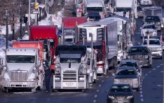 Access to three US-Canada border crossings cut off by trucker protest blockades