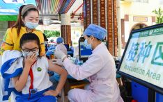 Vaccination for children aged 3-11 launched across China amid rebound of COVID-19 cases