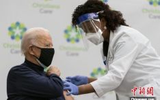 美国当选总统拜登公开接种新冠疫苗 促民众保持警惕