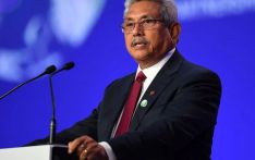 Sri Lankan president flees to Maldives hours before he was due to step down 