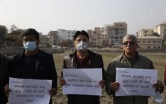 视觉故事丨尼泊尔对保护卡马尔·波卡里池塘进行抗议