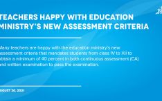 Teachers happy with education ministry’s new assessment criteria 