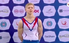 Russian gymnast Ivan Kuliak criticized for 'shocking behavior' after wearing 'Z' symbol next to Ukrainian athlete