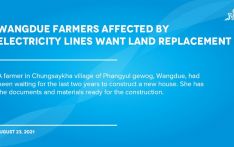 Wangdue farmers affected by electricity lines want land replacement 