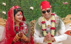 रोहित तिवारीसँग केकी अधिकारीको विवाह