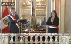 Peruvian President Sagasti forms a new cabinet, several new ministers sworn in collectively