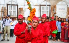 2020尼泊尔民众庆祝德赛节
