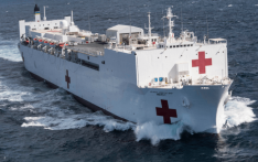 出现变异病例后，加州官员希望美国海军医院船“仁慈”号前来支援抗疫