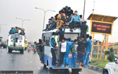 Public transport is full of hassles in Kathmandu 