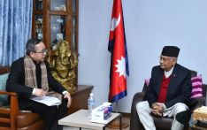陈松大使到任拜会尼泊尔共产党（联合马列）主席、前政府总理奥利