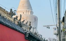 尼泊尔人免票的北京大白塔