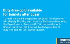 Duty-free gold available for tourists after Losar