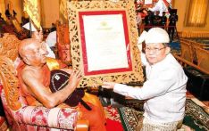 SL monks conferred with honorary religious titles by Myanmar govt.