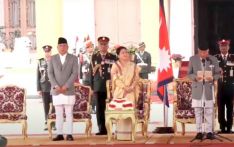 रामचन्द्र पौडेलद्वारा राष्ट्रपति पदको शपथग्रहण