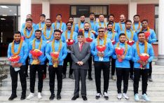 Nepalese Cricketers are being awarded by different Provinces