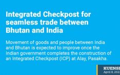 Integrated Checkpost for seamless trade between Bhutan and India 