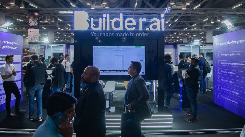 A Builder.ai stall at the World Startup Convention