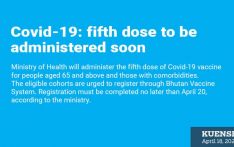 Covid-19: fifth dose to be administered soon