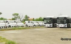 लुम्बिनीमा वर्षौँदेखि थन्किएको विद्युतीय बस सञ्चालन हुने