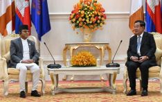 अध्यक्ष तिमिल्सिना र कम्बोडियाका प्रधानमन्त्री हुनसेनबीच भेटवार्ता