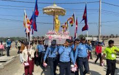 बुद्धजयन्तीका अवसरमा लुम्बिनीमा शान्ति पदयात्रा (फाेटाेफिचर)