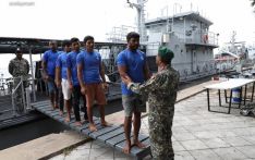 Crew rescued from capsized boat brought to Male’