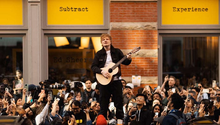 Ed Sheeran rocks NYC streets with impromptu performance after lawsuit win
