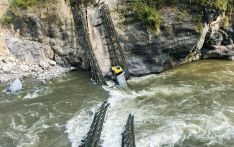 Bailey bridge connecting Gyalpoizhing-Nganglam collapses