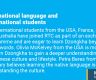 The national language and International students 