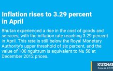 Inflation rises to 3.29 percent in April