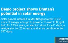Demo project shows Bhutan’s potential in solar energy