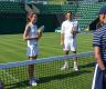 Royalty and Tennis collide: Kate plays doubles with Federer at Wimbledon
