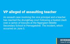  VP alleged of assaulting teacher 