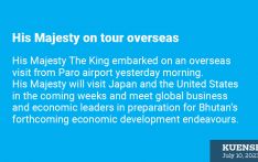 His Majesty on tour overseas