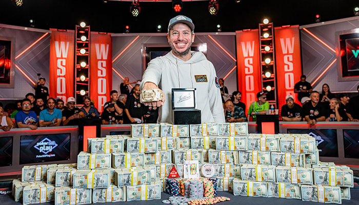 Daniel Weinman breaks records with $12.1M win in world series of Poker.—Twitter@WSOP