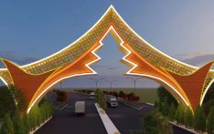 Welcome gate construction begins in Nepal-India checkpoint Belahiya