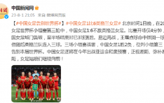 1:6不敌英格兰女足，中国女足告别世界杯