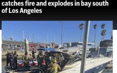 美国加州一游艇起火10多秒内被火焰吞噬 致2死3伤