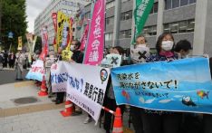 日本民众集会抗议核污染水排海：“不能让核污染水污染大海”