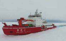 挪威媒体：中国“雪龙2”号破冰船已到达北纬84度