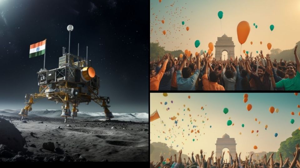 Taj Mahal to Gateway of India: Celebrations of Chandrayaan 3's landing  imagined by AI - BusinessToday