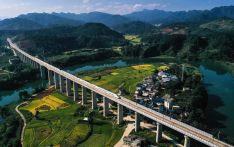 High-speed rail network extends to south China's Karst regions