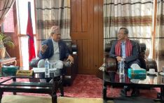 陈松大使拜会尼泊尔卫生与人口部长莫汉·巴哈杜尔·巴斯内特