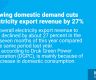 Growing domestic demand cuts electricity export revenue by 27 percent